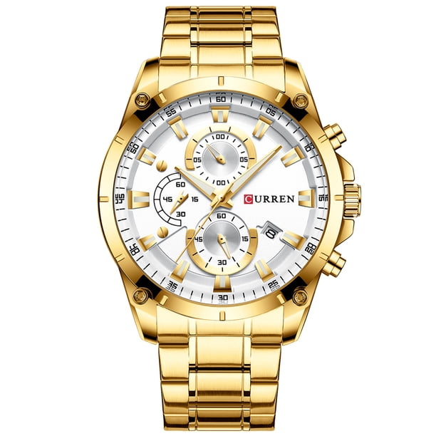 Reloj de cuarzo clásico de lujo para hombre CURREN 8360, resistente al agua hasta 3 ATM