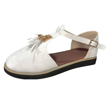 

GNEIKDEING Solid Toe Shoes Shoes Shoes Buckle Casual Round Single Flat Women s T els Color Women s Sneakers Gift on Clearance