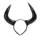 thumbnail image 1 of Diadema de cuerno de simulación grande para Halloween Festival Dance Party Cosplay (Negro), 1 of 5