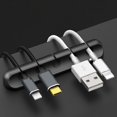 thumbnail image 5 of Clips para sujetacables, paquete de 3 clips organizadores de cables autoadhesivos para escritorio, Cable de carga USB, mesita de noche, cable de alimentación, 5 of 5