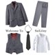 thumbnail image 2 of Suit Gent M Kids para niños, porta anillos de boda, gris, talla 8, 2 of 7