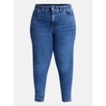 thumbnail image 5 of Terra & Sky Women's Plus Signature High Rise Skinny Jeans, 30" Inseam, Sizes 16W-26W, 5 of 5
