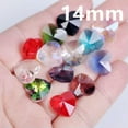thumbnail image 4 of U8MO 10pcs Heart 10mm 14mm Faceted Cut Crystal Glass Loose Pendants Beads DIY Jewelry-Red-14mm, 4 of 4