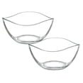 thumbnail image 1 of Juego Tazón Bowl Vira de Vidrio Cristal 4 piezas para cocina 310ml, diseño moderno, 1 of 7