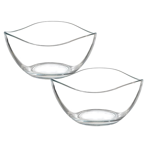 Juego Tazón Bowl Vira de Vidrio Cristal 4 piezas para cocina 310ml, diseño moderno