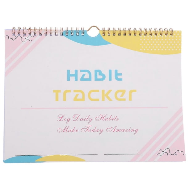 English Spiral Habit Tracker Planner Monthly Habit Tracker Journal Habit Planner