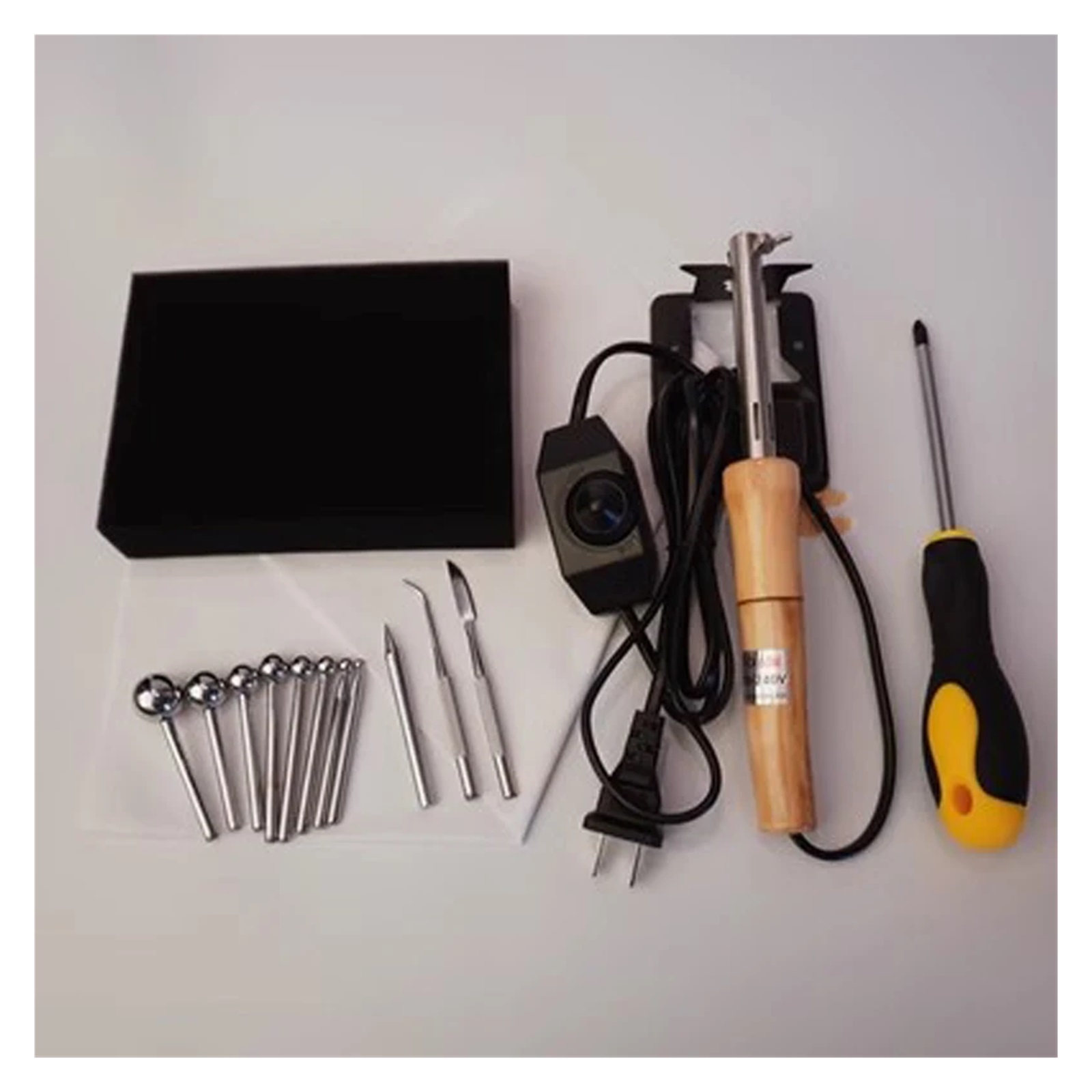 DIY Fabric Flower Making Tools,Setting Temperature Adjustable Soldering Iron 11 Ironing Trowel