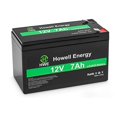 thumbnail image 2 of 12V 7Ah Battery, HWE 12V Lithium Battery, Deep Cycle 12V LiFePO4 Battery Built-in BMS with F2 Terminal Offer 4000 Cycles Life, for Small UPS, Solar Power, Fish Finder, and Speaker, 2 of 10