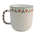 thumbnail image 3 of Set Tarros de Porcelana Blanca con Relieve, Colección Navideña, 4 Modelos Diferentes, Tazas para Bebidas Calientes, Capacidad 345 ml, 3 of 5