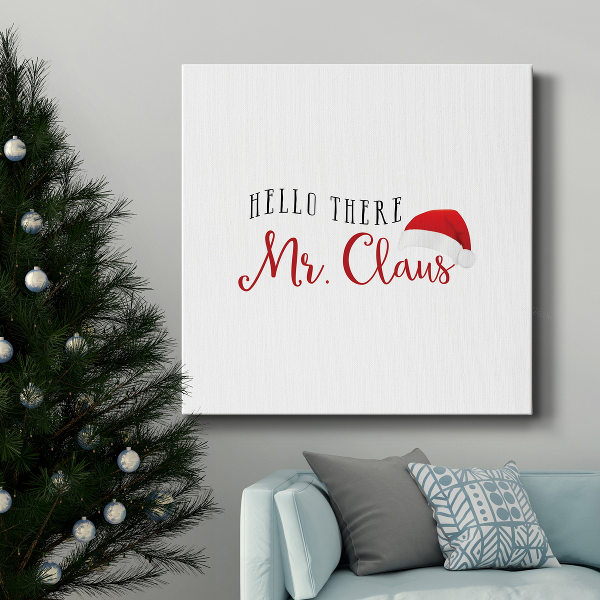 Mr. Claus-Premium Gallery Wrapped Canvas - Ready to Hang