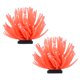 thumbnail image 1 of Uxcell 2-Pack Decoración de Anémona de Mar Artificial, 3.2" Coral de Silicona para Acuario, Adorno para Acuario [Naranja], 1 of 6