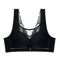 thumbnail image 2 of Sakmal Women'S Bra Black Lace Adjustable Straps Full-Coverage Wireless Bra Ladies Bra, 2 of 7