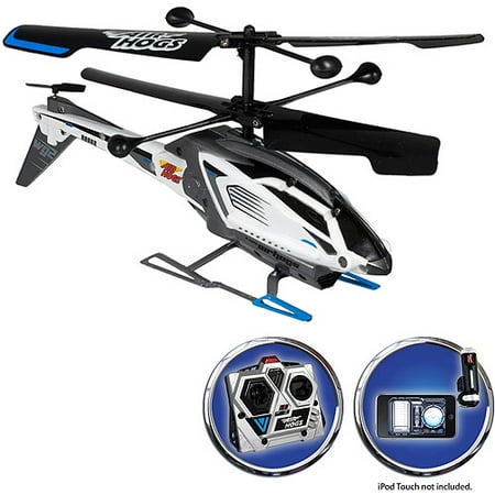 Air Hogs Remote-Controlled Heli Replay, Black/Silver/Orange