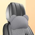 thumbnail image 3 of Funda de asiento de coche con dibujos de osos, de lino, transpirable, a prueba de polvo, universal, resistente al desgaste, 3 of 5