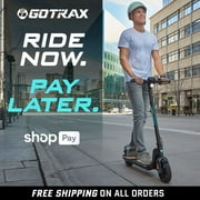 GOTRAX Apex Folding Electric Scooter, 350W Motor, 8.5 Tires, 15.5Mph, Disc Brakes, Black-White