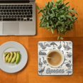 thumbnail image 3 of Set Of 6 Bird Pun Coasters Wooden Coasters Table Protect Cup Mugs Mat For Drink, 3 of 4