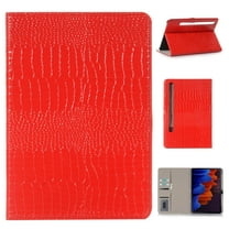 Dteck Smart Case for Samsung Galaxy Tab S7 11" SM-T870 T875 (2020 Released),Luxury Leather Card Holder Wallet Kickstand Automatic wake/sleep Folio Cover 11-inch,Red
