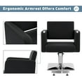 thumbnail image 3 of BarberPub Classic Styling Salon Chair for Hair Stylist, Hydraulic Pump Barber Chair, 3 of 8