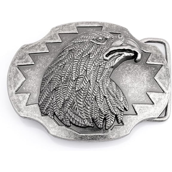 Western Eagle Belt Buckle, Fits 1.5 inch Belt, Cowboy Belt Buckle for Men Women HRBK D7198