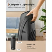 Space Heater, Ceramic Tower Heater with Eco Mode, Remote Control, 65° Oscillation, 12H Timer, Overheating & Tip-Over Protection, PTC Electric Heater for Bedroom/Living Room/ Office