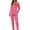 Hot Pink, variant on Women's Pajamas Sets 2 Piece Button Up Shirts and PJ Bottoms Hearts Print Long Sleeve Valentines Nightgown Suits (XL, Pink)