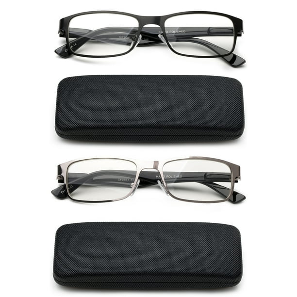 Newbee Fashion2 Pack Readers Metal Deluxe High Quality Reading Glasses