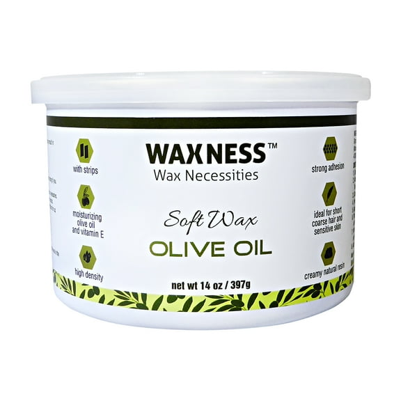 Waxness Wax Necessities Depilatory Soft Wax - Olive 14 oz (397g)