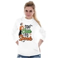 thumbnail image 3 of Popeye Olive Oyl Too Cute Halloween Women's Long Sleeve T Shirt Brisco Brands S, 3 of 6