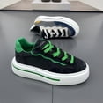 thumbnail image 3 of Men'S Athletic Shoes | Trendy Platform Fashion Sneakers, Lightweight Sporty Footwear | Upper, PVC Sole, Fabric Lining, Lace Closure，Versatile Casual Board Shoes, Comfortable Elevated Streetwear, 3 of 4