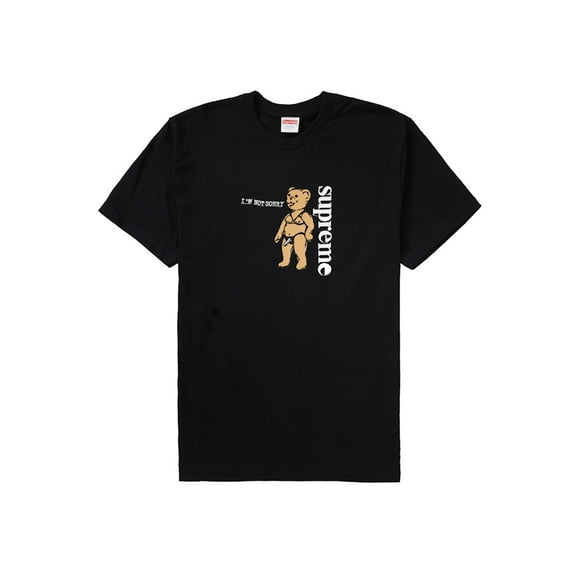 Supreme Men's Not Sorry Tee Black, from StockX