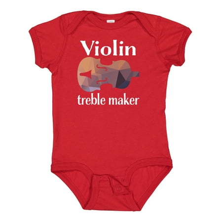 

Inktastic Violin Treble Maker Funny Violinist Music Gift Gift Baby Boy or Baby Girl Bodysuit