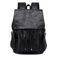 thumbnail image 1 of Mochila para ordenador portátil Mochila resistente al desgaste de cuero PU para viajes diarios a la oficina y senderismo, 1 of 8