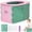 Green+pink, variant on Travel Potty, Collapsible Potty for Toddler Travel, Reusable Portable Foldable Toilet Seat with Cleaning Bags for Car, Camping, Outdoor and Indoor Use