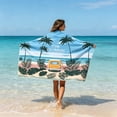 thumbnail image 2 of Beach Towels, Lightweight Premium Soft Towel, Highly Absorbent, Sand Free Quick Drying, Beach Essentials for Bath Pool Holiday Travel Cruise Pool and Beach Gift for Mom Girlfriend Men, 2 of 5