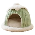thumbnail image 4 of Nido para gatos semicerrado, casa cálida para gatitos y gatos, suministros para mascotas semicerrados, refugio, tienda de campaña para gatos, cama par S, 4 of 8