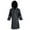 Black, variant on big girls kids waterproof full length long hooded raincoat jacket for children - pink (x-large)