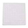 DMI Cushioned Non-Slip Bath Mat for Shower and Tub, Square 21 x 21 inches, White