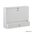 thumbnail image 4 of SEI Furniture Wall Mount Folding Floating Desk in White, 4 of 26