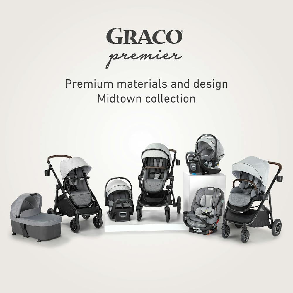 Graco Premier Modes Nest2Grow Stroller Second Seat, Midtown, Grey