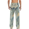thumbnail image 2 of Tropical Palm Leaves Ghost Pajama Pants, Men's Lounge Pants Light with Drawstring and Pockets, Christmas New Year Birthday Father's Day Gifts, Medium, 2 of 7