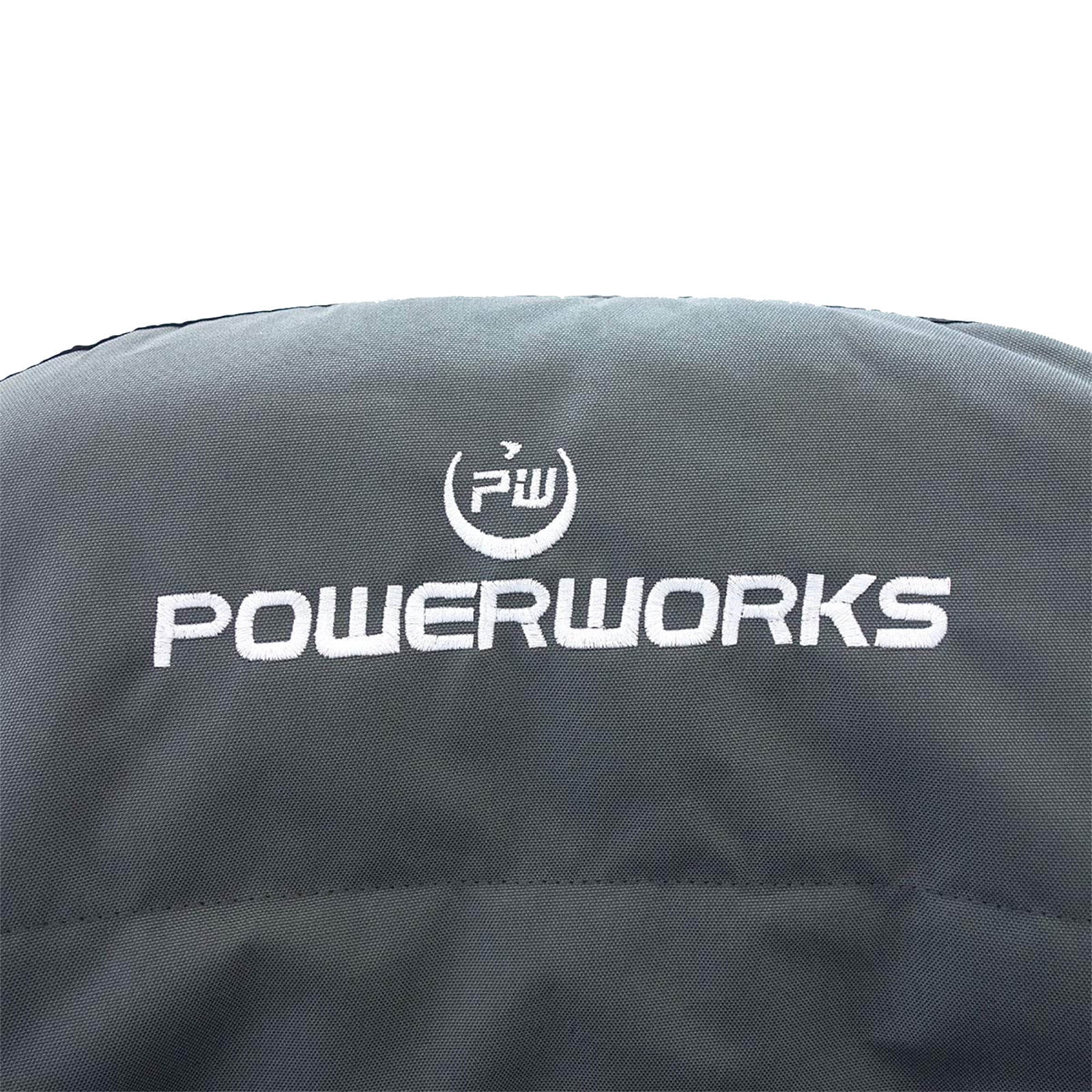 POWERWORKS Waterproof Deluxe Riding Lawn Mower Seat Cover, Medium, Black