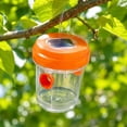 thumbnail image 4 of Upgrade Solar Wasp Trap Built-in Blue UV LED Light Auto Light Up at Night Solar Charging Hanging Hornet Insect Catcher, 4 of 6