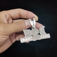 thumbnail image 6 of Men Women Hip Hop Born To Hustle Pendant Necklace with 13mm Crystal Cuban Chain HipHop B2H Necklaces Letter Charm Jewelry Gifts, 6 of 7