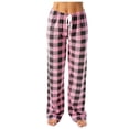 thumbnail image 3 of 2 Pack ylioge S-5X Plus Size Womens Pajama Pants with Drawstring Elastic Waist Straight Leg Trousers Ladies Casual Plaid Printed Homewear Pajamas Pant, 3 of 8