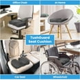 thumbnail image 5 of TushGuard Seat Cushion - Memory Foam Cushion for Office Chair, Car Seat, Airplane, Bleacher - Sciatica & Hip & Coccyx Pain Relief Desk Chair Cushion for Long Sitting Office Workers, Car Drivers, 5 of 7