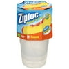 Ziploc Twist N Loc Round Containers & Lids, 32 oz, 3ct