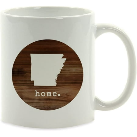 

CTDream 11oz. US State Coffee Mug Gift Rustic Wood Home Arkansas 1-Pack