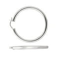 thumbnail image 4 of JewelStop 925 Sterling Silver Hoop Earrings - 40 mm (1.57 Inch.) X 4 mm (0.16 Inch.), 4 of 5