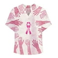 thumbnail image 4 of Vestidos Casuales Para Mujer, Blusas De Mujer De Moda Camiseta holgada de verano de manga corta con cuello en V y botones para mujer, 4 of 4