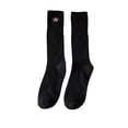 thumbnail image 1 of Guardurnaity 1 par de calcetines de punto de estilo japonés para niña, calcetines transpirables universales de temporada, calcetín bonito, Medias Negro Tipo 1, 1 of 6